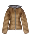 Duvetica Down Jacket In Khaki