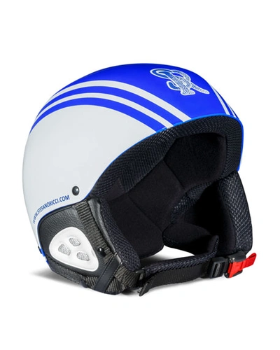 Stefano Ricci Men's Striped Ski Helmet In Blue