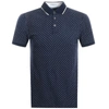 Ted Baker Toff Geo-print Regular Fit Polo Shirt In Navy