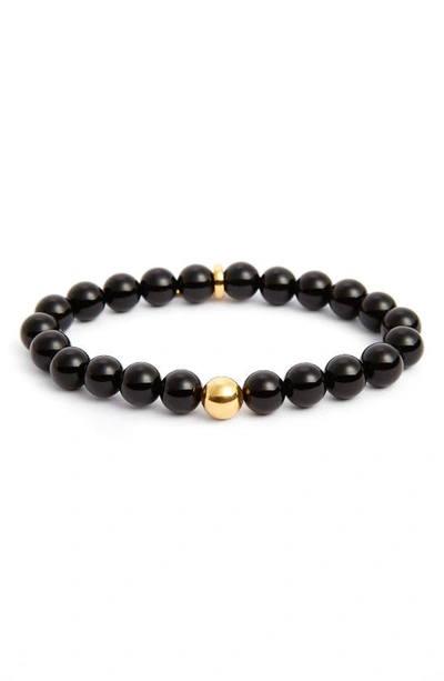 Dean Davidson Sphere Semiprecious Stone Elastic Bracelet In Black Onyx