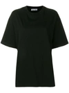 Balenciaga Oversized Embroidered Cotton-jersey T-shirt In Black