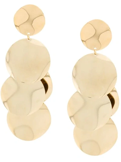 Isabel Marant Jeanotte Circle Drop Earrings In Gold