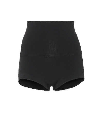 Khaite Jade High-rise Stretch Jersey Shorts In Black