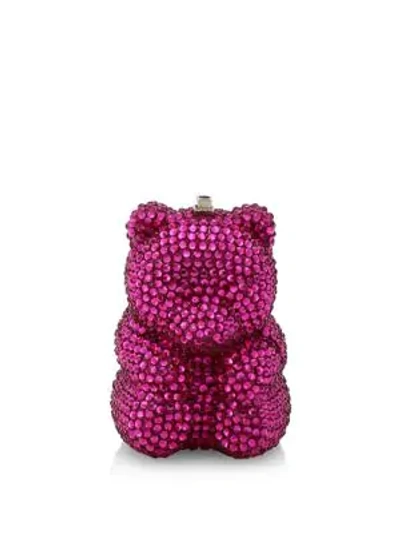 Judith Leiber Gummy Bear Crystal Clutch In Pink