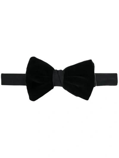 Emporio Armani Pre-tied Silk Bow Tie, Black