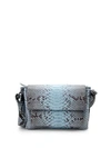 Nancy Gonzalez Python Shoulder Bag In Aqua