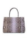 Nancy Gonzalez Classic Python Large Tote In Lilac