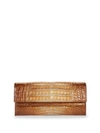 Nancy Gonzalez Crocodile Leather Clutch Bag In Brown