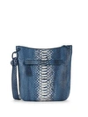 Nancy Gonzalez Python Crossbody Bag In Blue Python