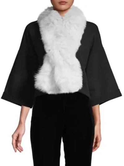 Surell Fox Fur Stole In Natural