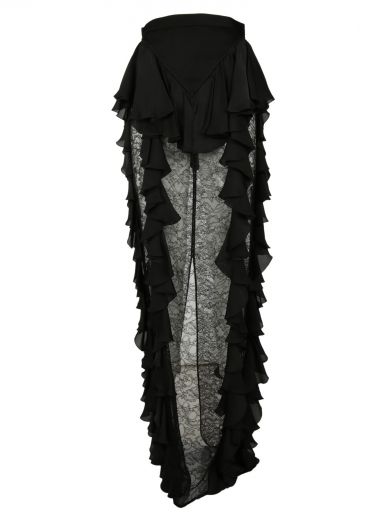 balmain long skirt