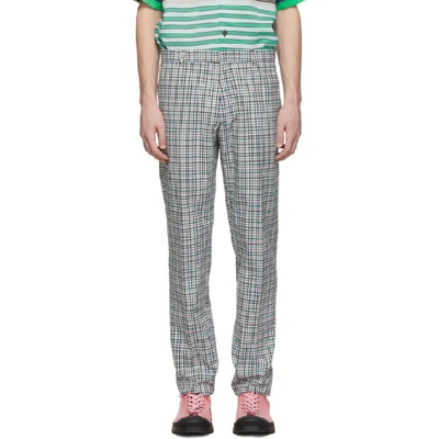 Joseph Ernest Mid-rise Check Trousers In Black