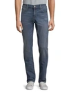 7 For All Mankind Luxe Performance Slimmy Slim Straight-leg Jeans In Bedrock