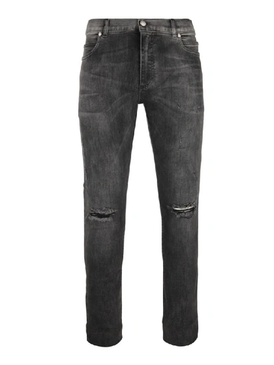 Balmain Paris Jeans In Grey