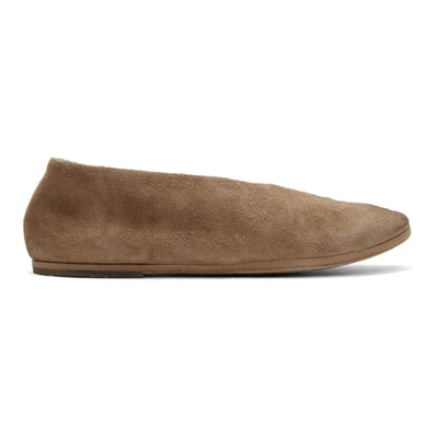 Marsèll Marsell Tan Coltellaccio Ballerina Flats In 5141 Noccio