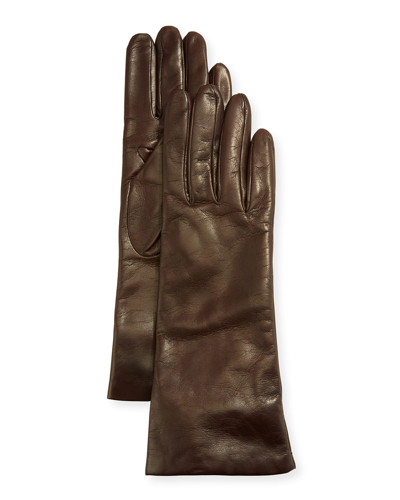 Portolano Four-button Leather Gloves In Cork