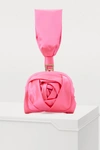 Roger Vivier Rose Bracelet Clutch Bag, Hot Pink