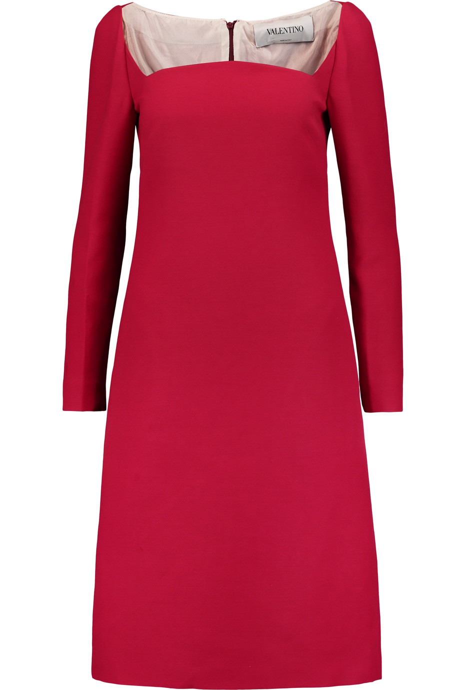 Valentino Wool And Silk-blend Midi Dress | ModeSens
