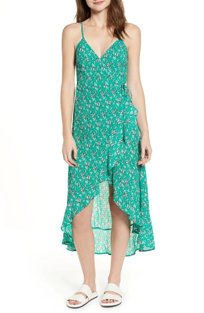 The Fifth Label Adventurer Floral Print High/low Dress In Green Floral