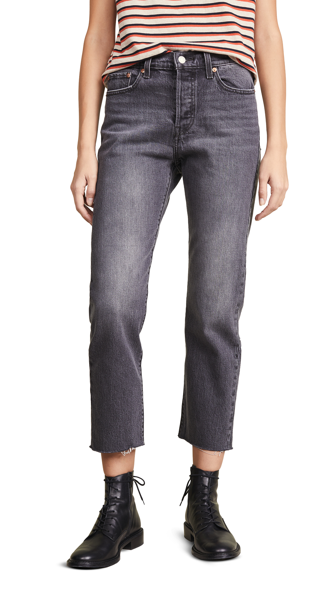 levi wedgie jeans black