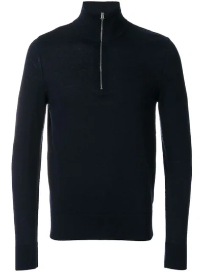 Burberry Rawlins Cashmere-blend Sweater, Navy