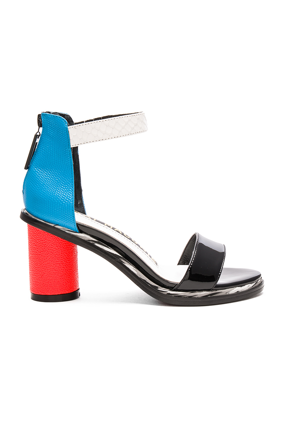 Kat Maconie Neive Sandal In Red, Blue, Black, & White | ModeSens