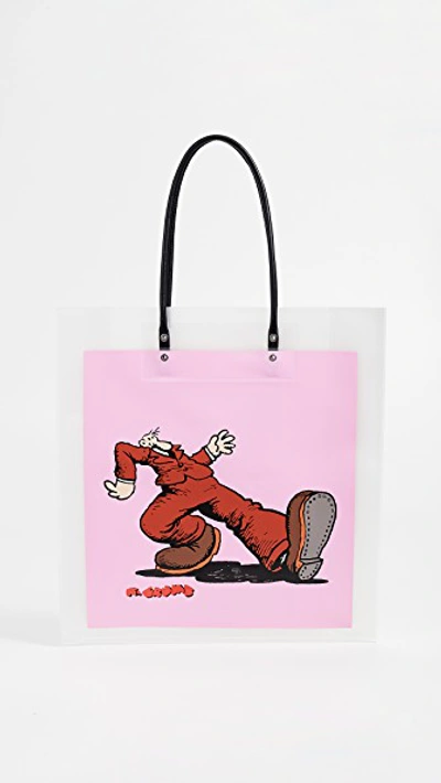 Marc Jacobs Grunge Tote In Pink