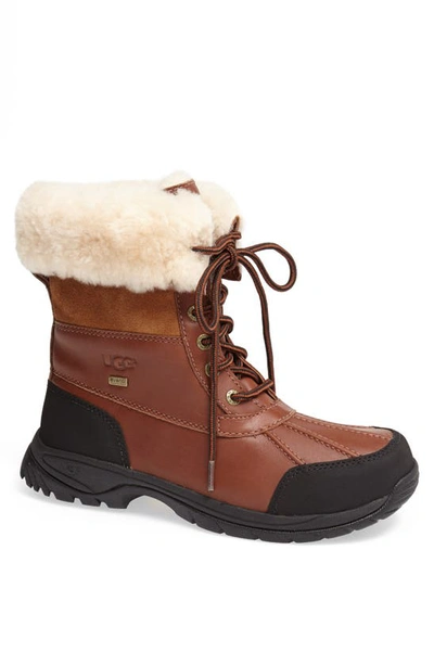 Ugg Men's Butte Waterproof Leather Cuffed Boots In Worchester