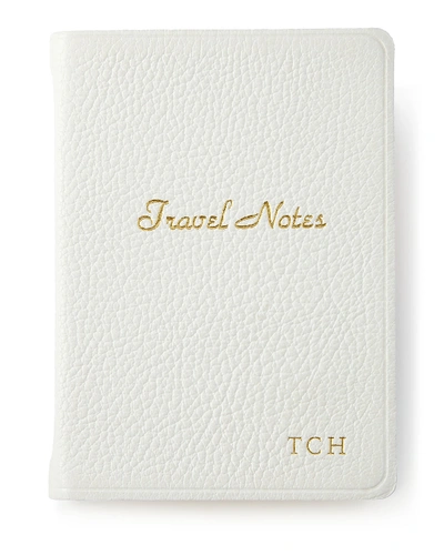 Graphic Image Travel Notebook, Personalized In White