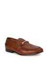 Saks Fifth Avenue Firenze Leather Loafers In Medium Brown
