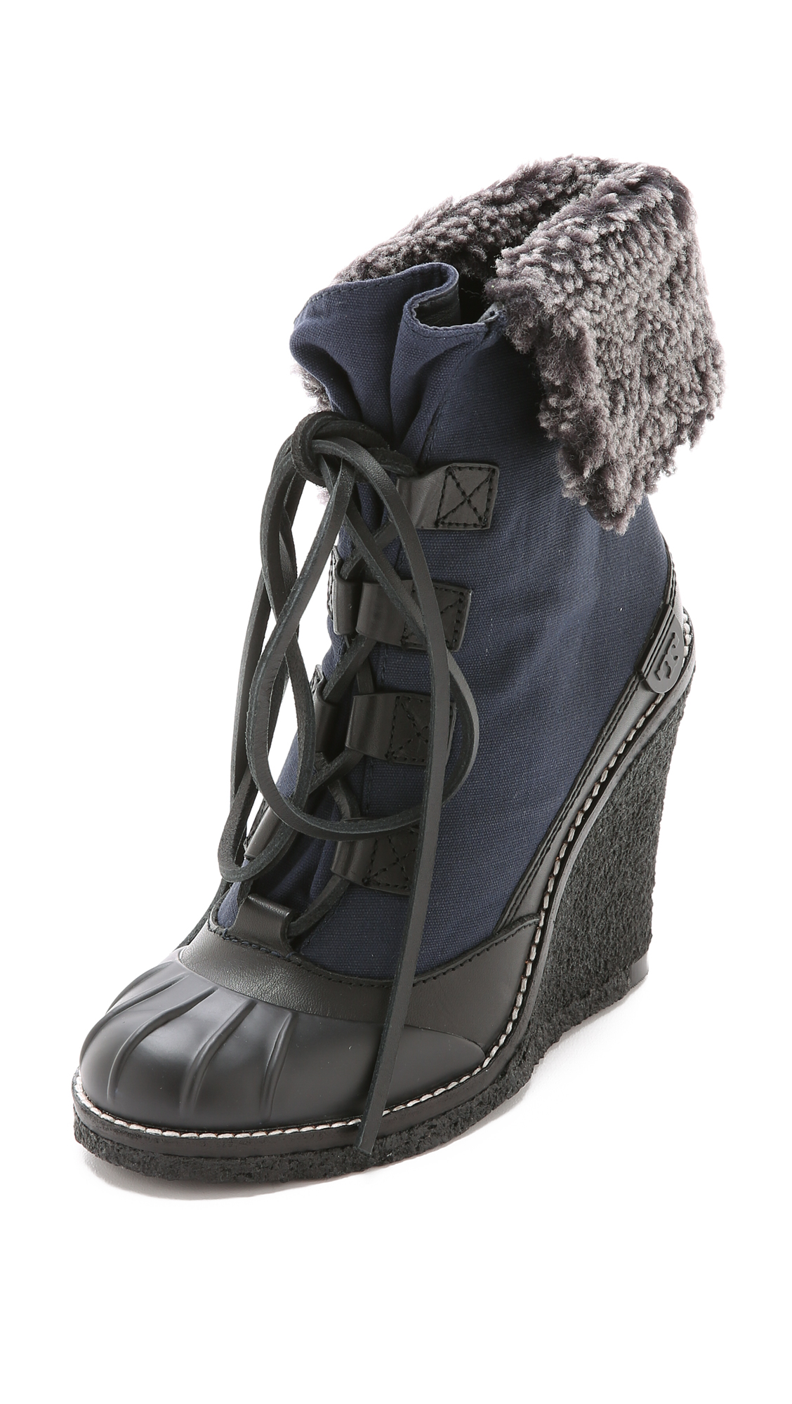 tory burch fur lined boots