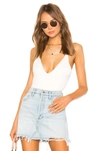 Superdown Carla Cami Bodysuit In White