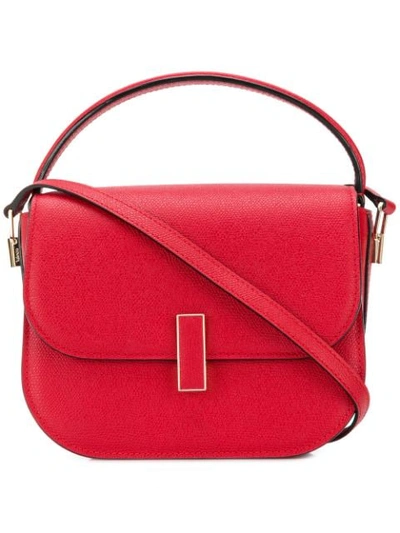 Valextra Iside Leather Top Handle Bag In 028000r Red