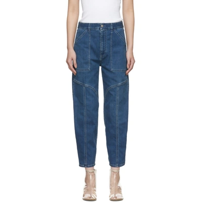 Stella Mccartney Blue Wide Leg Jeans In 4140 Midbl