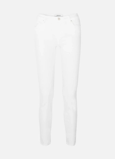 J Brand Jeans Mid Rise 811 Skinny In Blanc In White