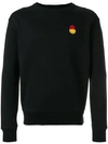 Ami Alexandre Mattiussi Black Smiley Edition Patch Sweatshirt