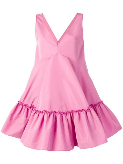 N°21 Baby Doll V-neck Dress In Pink