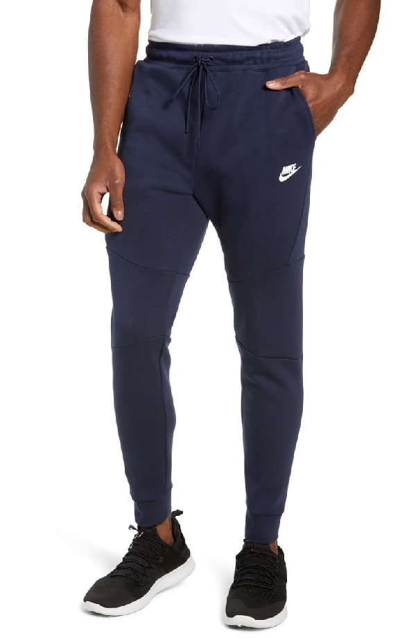 Nike Tech Fleece Jogger Pants In Obsidian/ White | ModeSens