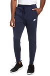 Nike Tech Fleece Jogger Pants In Obsidian/white