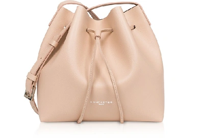 Lancaster Pur Saffiano Small Bucket Bag In Powder