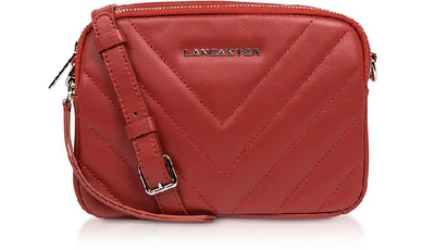 Lancaster Paris Parisienne Couture Small Crossbody Bag In Red