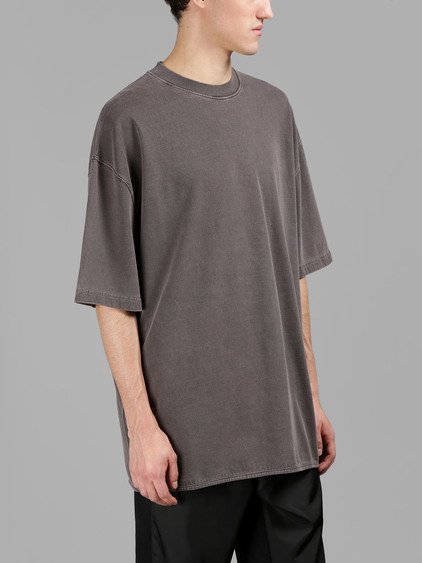 Yeezy Cotton Heavy Jersey Oversize T-shirt, Brown | ModeSens