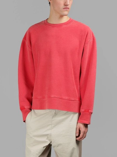 Yeezy Season 3 Crew Neck Sweatshirt In Red | ModeSens