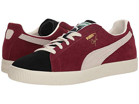 puma clyde burgundy