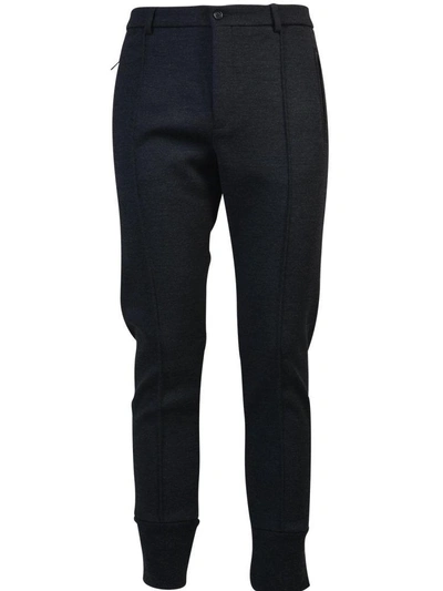 Dolce & Gabbana Wool Jogging Trousers In Dark Grey