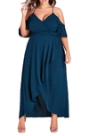 chinese dress ladies Jessica London Women's Plus Size Georgette Flyaway Maxi Dress main image 1