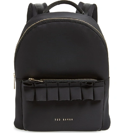 Ted Baker Rresse Ruffle Backpack - Black | ModeSens