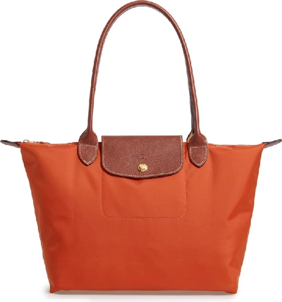 Longchamp 'small Le Pliage' Tote In Saffron