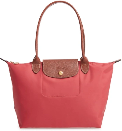 Longchamp 'small Le Pliage' Tote In Fig