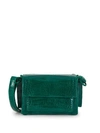 Nancy Gonzalez Crocodile Leather Shoulder Bag In Green